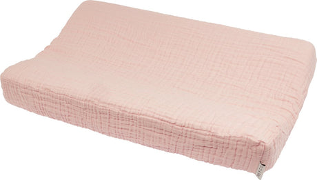 Meyco Baby Uni Wickelauflagenbezug – vorgewaschen, hydrophil – zartrosa – 50 x 70 cm