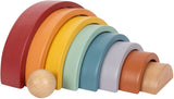 Small Foot - Regenbogen-Konstruktionsbögen aus Holz mit Kugel,