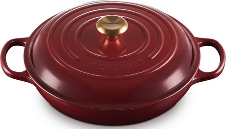 Le creuset braadpan - 30cm - campagnard garnet