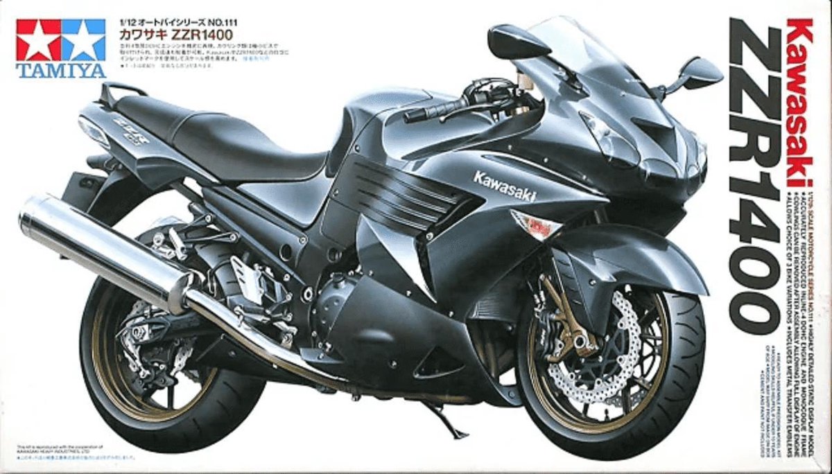 Tamiya Modellbausatzauto – 14111 Kawasaki ZZR 1400 Ninja ZX-14 Stre. Kunststoff - 1:12 - Modellbau