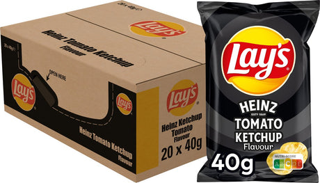 Lay's Heinz Tomatenketchup - Chips - 20 x 40 Gramm