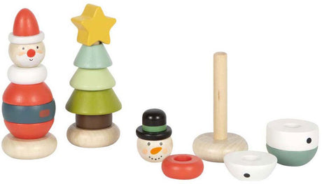 Small Foot - Weihnachts- und Winter-Stapelturm, 9-teilig