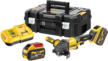 Dewalt dcg418x2 Akku-Winkelschleifer 125 mm 54 V XR Flexvolt 9,0 Ah in Tstak