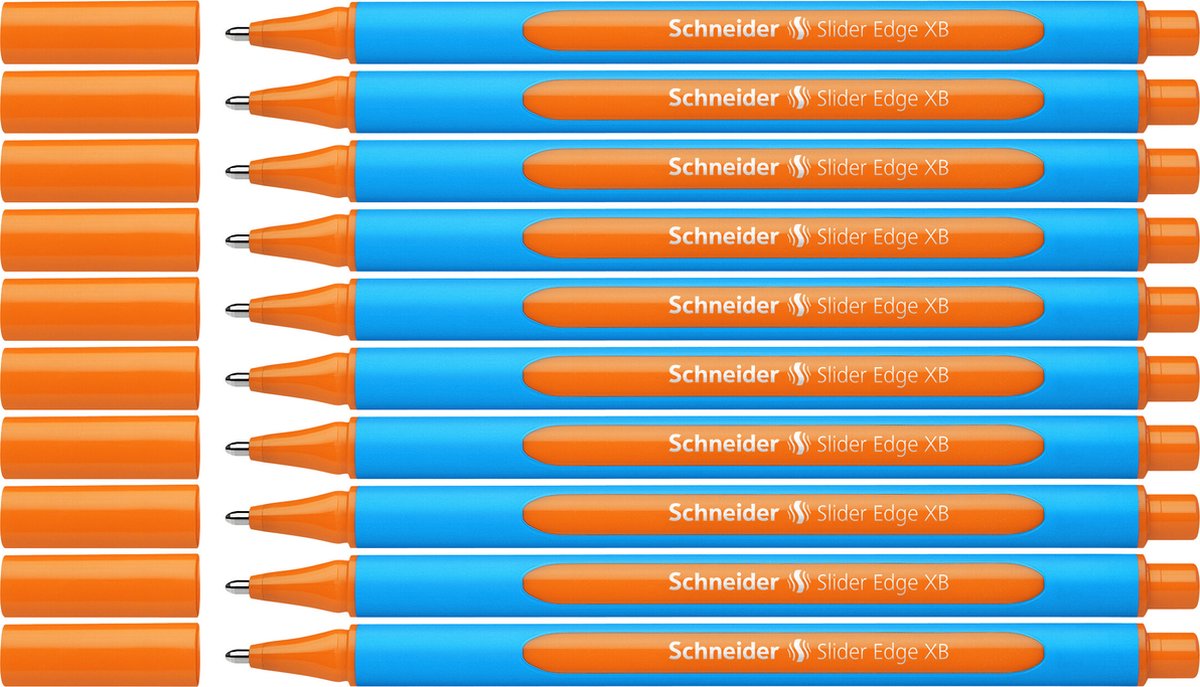Schneider Schreibgeräte Schneider Kugelschreiber – Schiebekante – XB – Orange – 10 Stück – S-152206-10