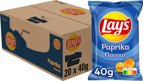 Lay's Chips Paprika - Chips - 20 x 40 Gramm