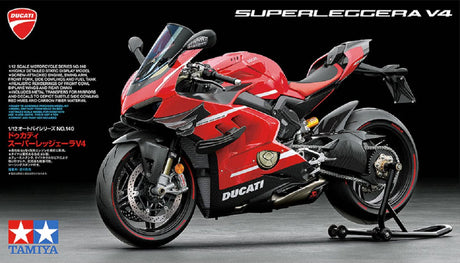 Tamiya Modellbausatz Militärfahrzeuge – 14140 Ducati Superleggera V4 Kunststoff – 1:12 – Modellbau
