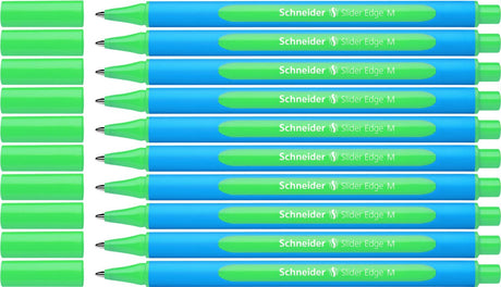 Schneider Schreibgeräte Schneider Kugelschreiber - Schiebekante - M - Grün - 10 Stück - S-152104-10