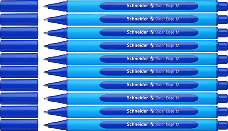 Schneider Schreibgeräte Schneider Kugelschreiber - Schiebekante - Feder M - Schreibfarbe Blau - 10 Stück - S-152103-10