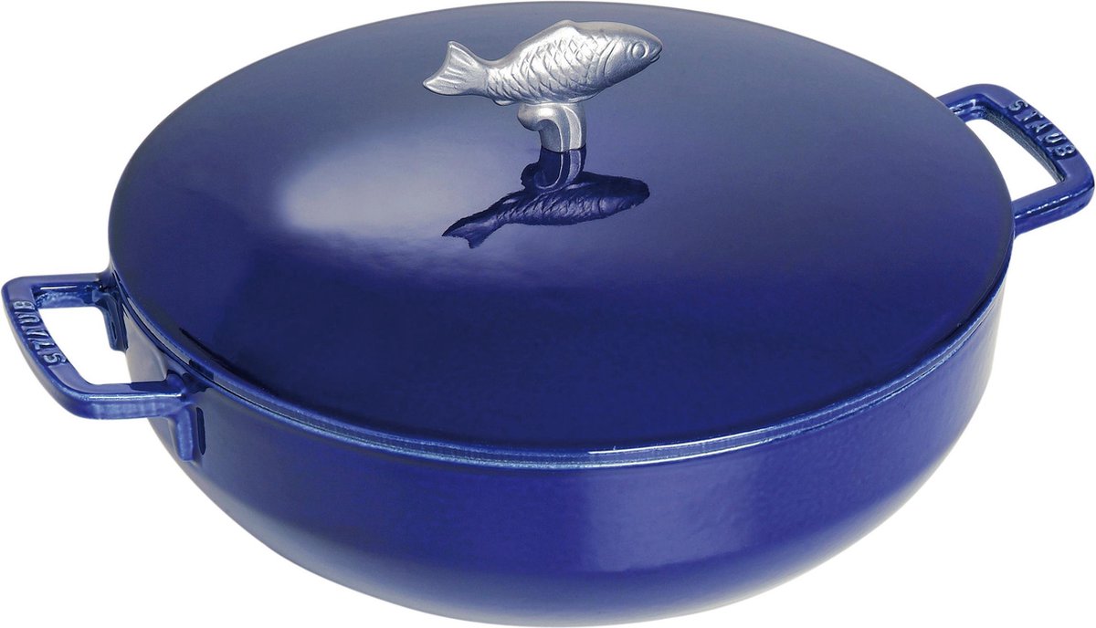 Staub bouillabaisse kom 28 cm blauw 1112991