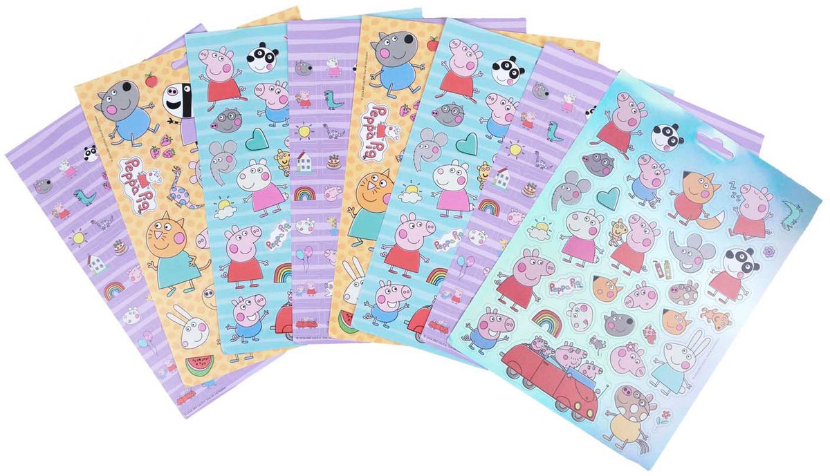 Undercover Stickerbuch Peppa Pig mit 8 Blatt