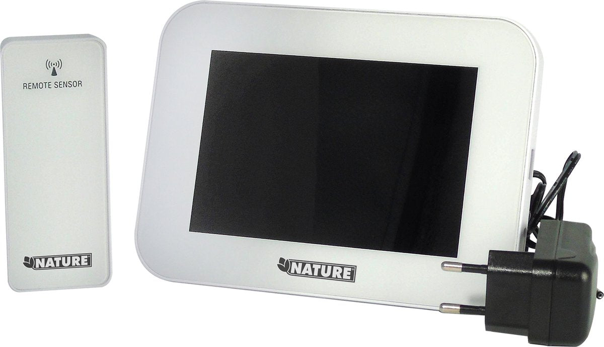 Naturwetterstation Digital H12.5 x 17,5 x 2,5 cm Weiß