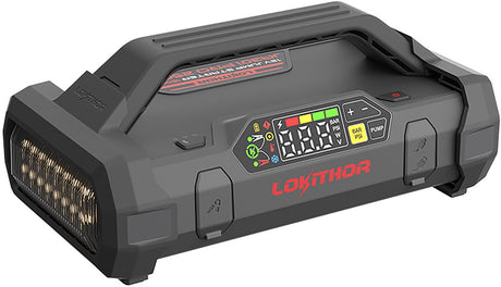 Lokithor Starthilfe ja301 pro – 2500a 12 V – Luftkompressor – Powerbank – LED-Taschenlampe – für Auto, Motorrad, Boot, SUV
