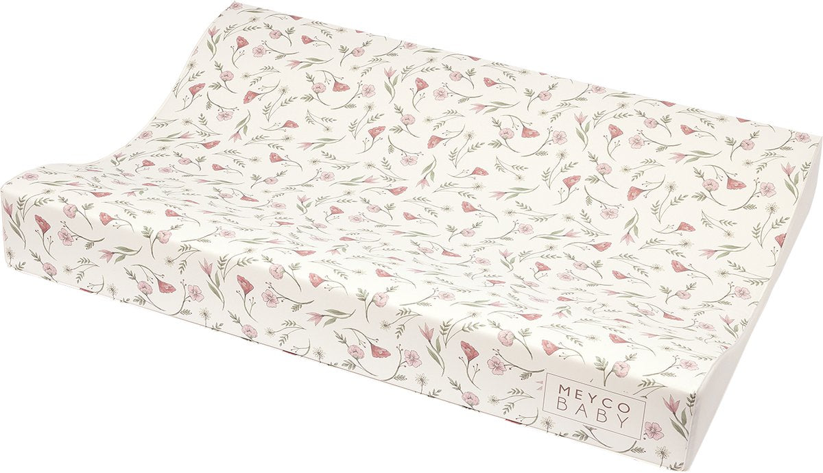 Meyco baby flower aankleedkussen - multicolour - 50x70cm