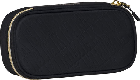 Beckmann Federmäppchen – Sport Junior – oval – leer – Schwarzgold – be-231114a