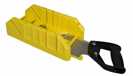 Stanley Handwerkzeuge Gehrungslade aus Kunststoff mit Gehrungssäge L350 mm B143 mm H95 mm – 1-19-800