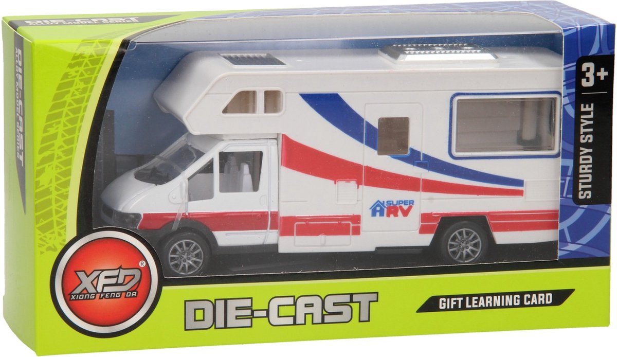 Wohnmobil aus Druckguss, weiß