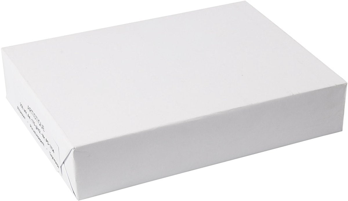 Creativ Company Zeichenpapier, A4, Blatt 210x297 mm, 190 gr, weiß, 250 Blatt 1 Karton