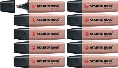 Stabilo Boss Original - Textmarker - Bernstein - Schachtel mit 10 Stück