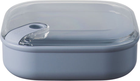 Omada - Pull Box Lunchbox quadratisch niedrig 1 Liter - Polypropylen - Blau -