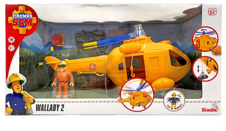 Simba - Feuerwehrmann Sam - Hubschrauber Wallaby II mit Figur
