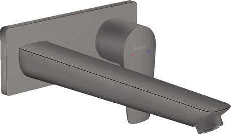Hansgrohe talis e – Waschtisch-Mischbatterie – Einhebelbedienung – mit Ablassschraube – Größe 225 mm – gebürstetes Schwarzchrom