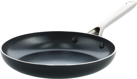 Kochstar Night Keramik-Bratpfanne – 30 cm – Pfas-frei – Induktionsbratpfanne – Induktionspfanne – spülmaschinenfest – ofenfest bis 200° C – Keramik-Antihaftbeschichtung – Edelstahlgriff – Edelstahlrand – schwarz