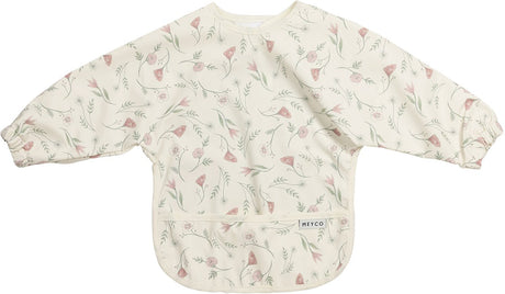Meyco Baby-Lätzchen mit Blumenärmeln – mehrfarbig