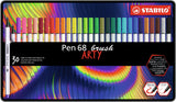 Stabilo Pen 68 Pinsel – Filzstift – Arty – Metall-Set 30-teilig