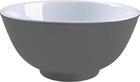 Bo-camp - kom - two-tone - melamine - 4 stuks - grijs