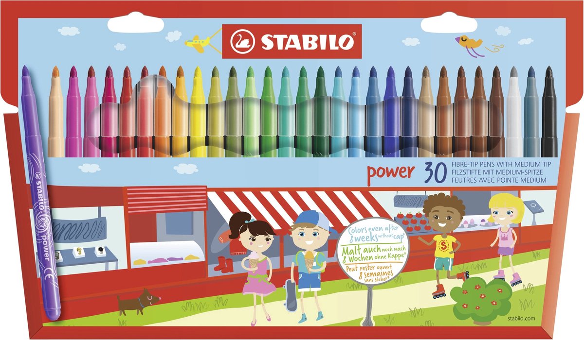 Stabilo -Kraft - Filztip Stift - mit 30 Teilen festgelegt