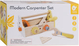 Classic World Schreiner-Set aus Holz mit Werkzeugkasten, 18-tlg.
