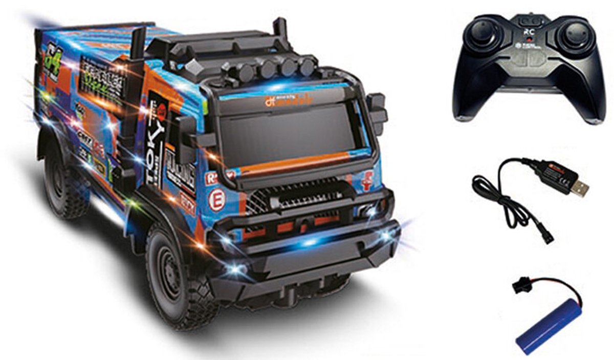 Df-models mountain truck rally van 1:18 ready to run (rtr)