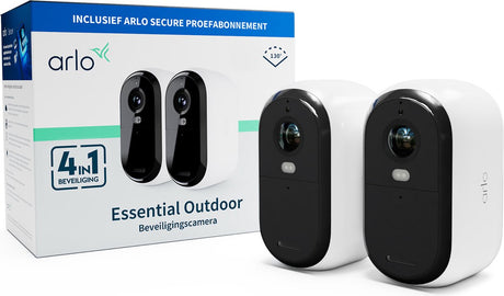 Drahtlose Arlo Essential HD-Überwachungskamera für den Außenbereich – 2 IP-Kameras