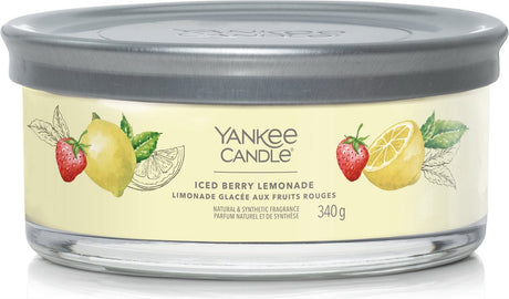 Yankee Candle – charakteristischer 5-Docht-Becher mit Eisbeerlimonade