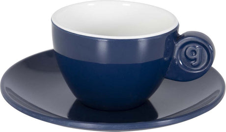 Gimex - Solid Line - Espressoset - Blau Weiß - 85 ml - 2 Stück