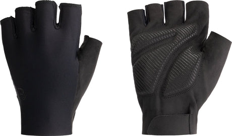 Bbb cycling highsupport - fietshandschoenen zomer - 10 - 25 °c - volledige padding - antislip handpalm - unisex wielrenhandschoenen - zwart