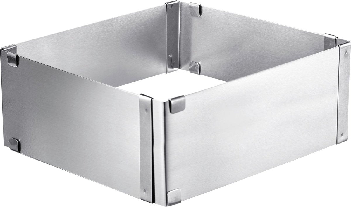 Westmark bakframe, verstelbaar: 15,5 - 28 cm, extra hoog: 8 cm, roestvrij staal, zilver, 31332260