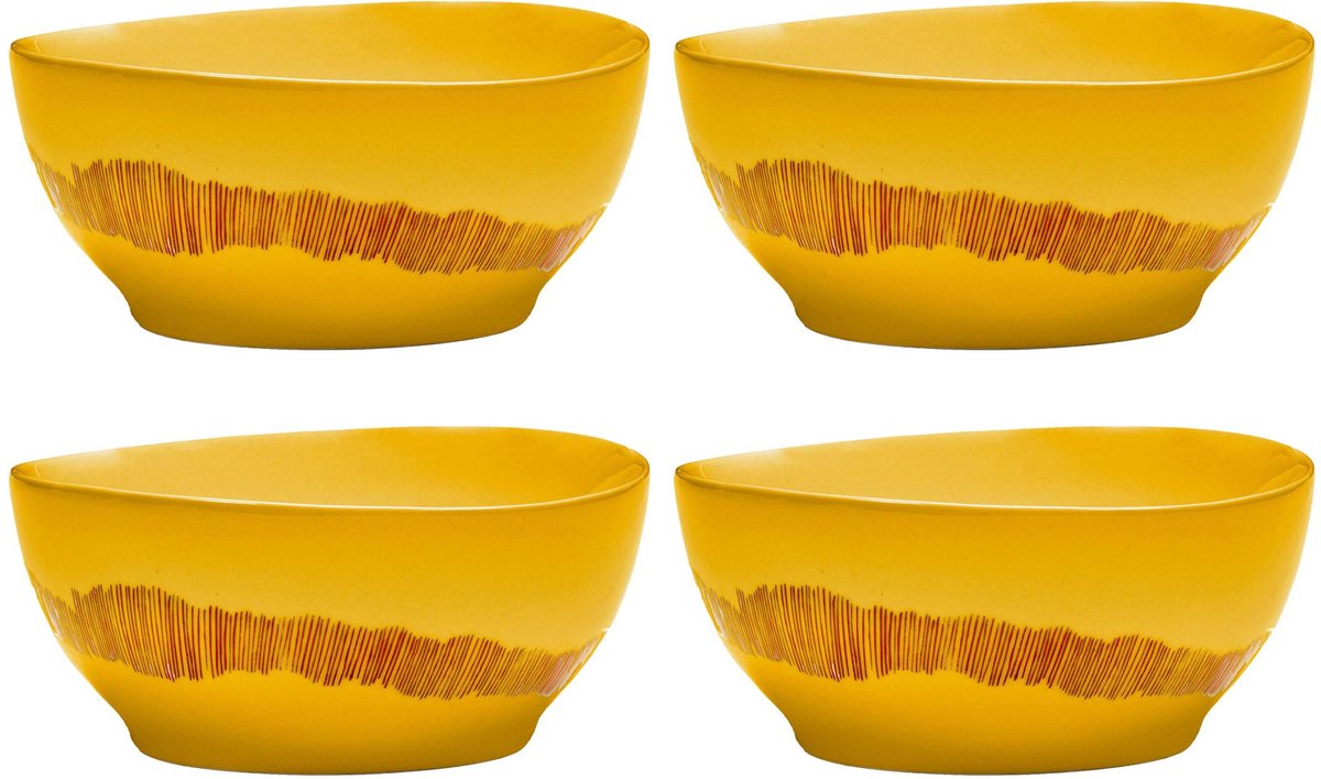 Serax - Ottolenghi Festmahl - Schüssel S - Gelb Rot - 16 ø - 4 Stück