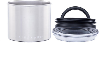 Planetendesign – Luftlandschaft – Kaffeebohnen – Vorratsdosen – Vakuum – Kaffee – Stahl – gebürsteter Stahl – 250 Gramm