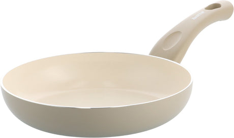 Kochstar Essenz Taupe Keramik-Bratpfanne – 20 cm – PFAS-frei – Induktionsbratpfanne – Induktionspfanne – Keramik-Antihaftbeschichtung – Kühlgriff – ofenfest bis 130° C – Taupe