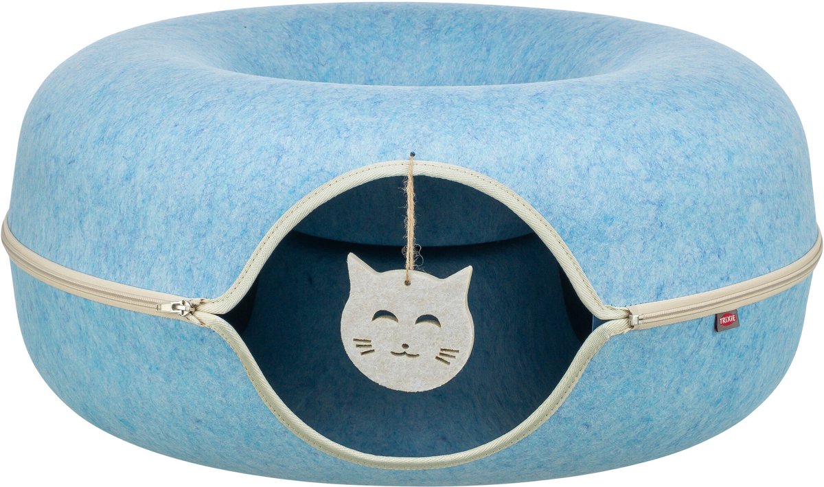 Trixie speeldonut vilt blauw