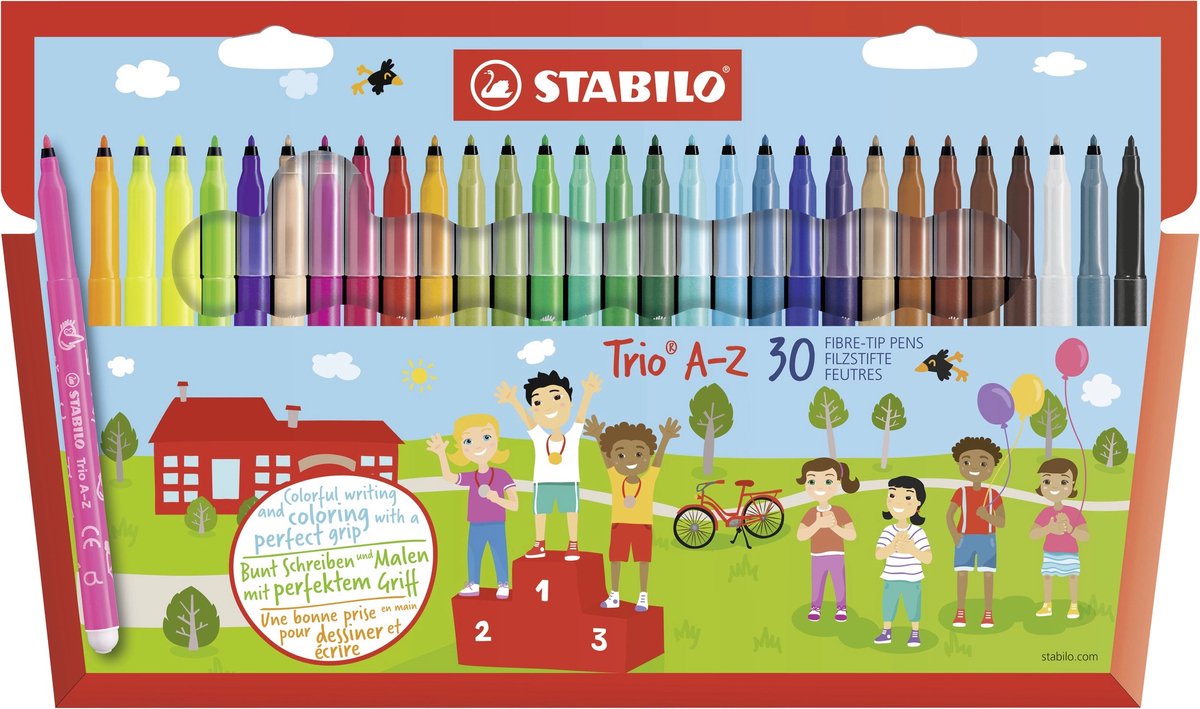 Stabilo Trio a-z – Filzstift – Set à 30 Stück