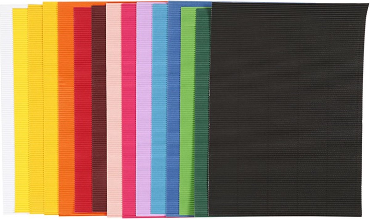 Kreativunternehmen https: www.cchobby.nl gerippter Karton-Blatt-25x35-cm-80-gr-15-div-vellen-1-doos