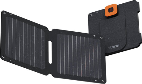 Xtorm tragbares Solarpanel faltbar – 14-W-Solarpanel – Solar-Booster – Outdoor-Camping – Solarenergie – flexibel – monokristallines Solarpanel – Efte – Schwarz