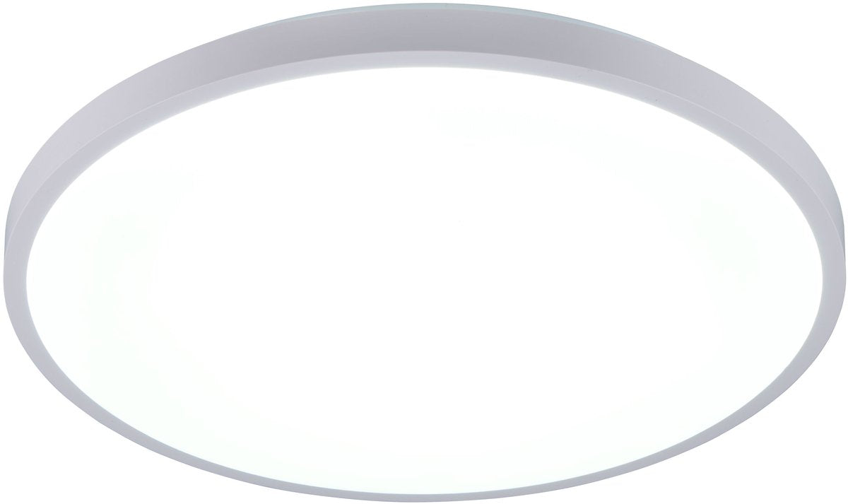 Rl Live Your Light Reality Slope - Deckenleuchte - Weiß matt - inkl. 1x SMD 34 W - Fernbedienung - integrierter Dimmer - stufenlos einstellbare Lichtfarbe - Nachtlicht - dimmbar mit Schalter - nicht für externen Dimmer geeignet - Memory-Funktion - Timer