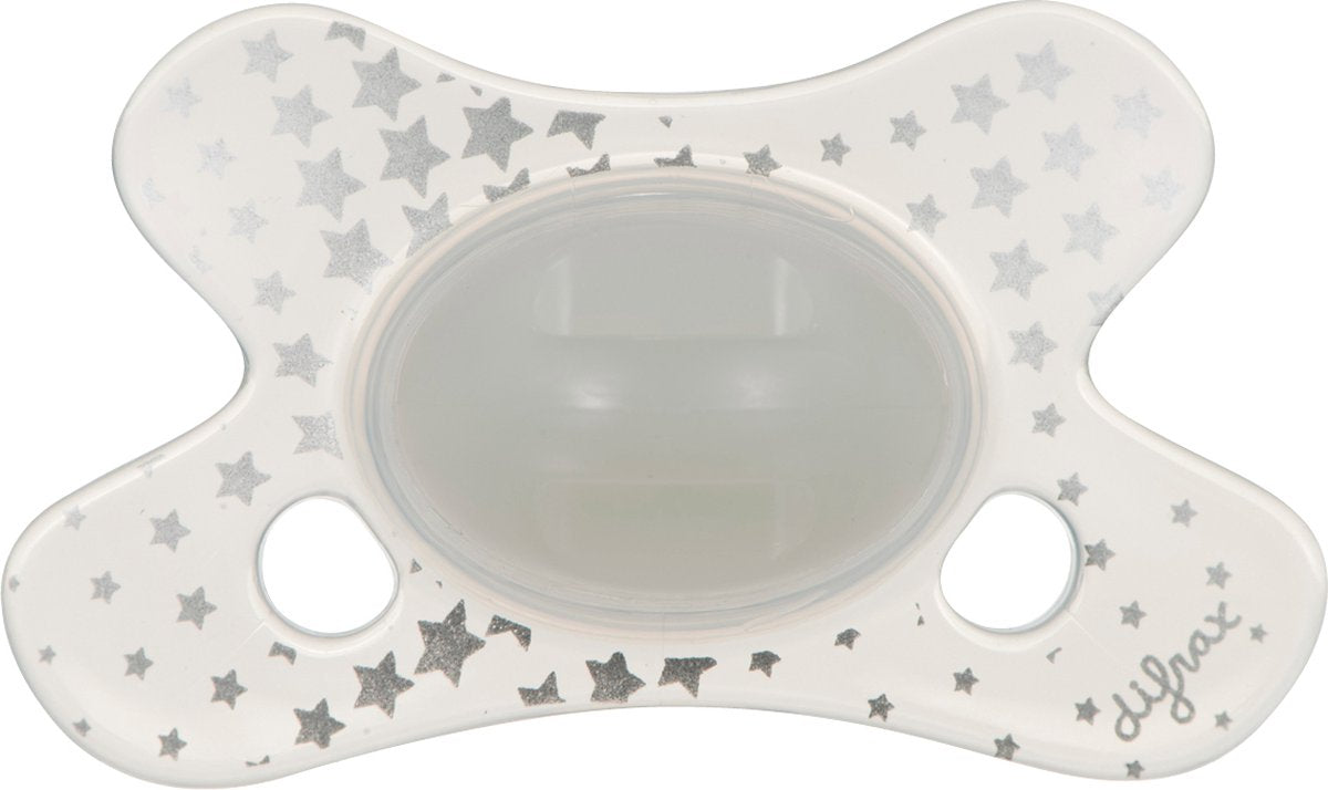 Difrax - natural speen - 0 tot 6 maanden speen - glow in the dark - 1 stuk