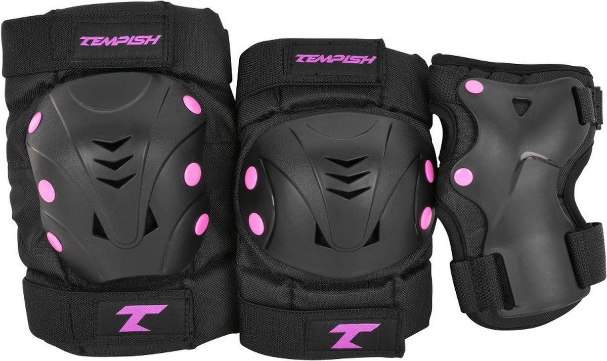 Tempish – Taky – Skate-Schutz – 3er-Pack – Erwachsene – Pink – Komplettset zum Skaten – Größe S