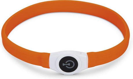 Beeztees Sicherheitsausrüstung Glowy – Hundehalsband – Orange – 65 x 2,5 cm, Einheitsgröße