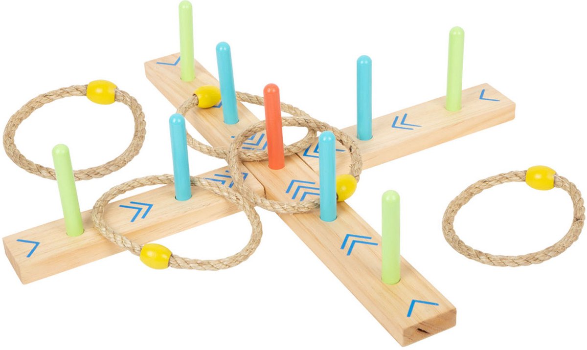 Kleiner Fuß - Holzringswerfenspiel aktiv