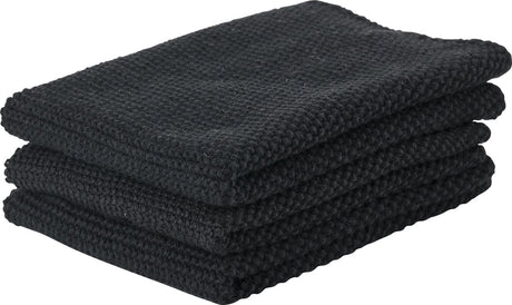 Zone Denmark Tücher 27 x 27 cm 3 Stück schwarz